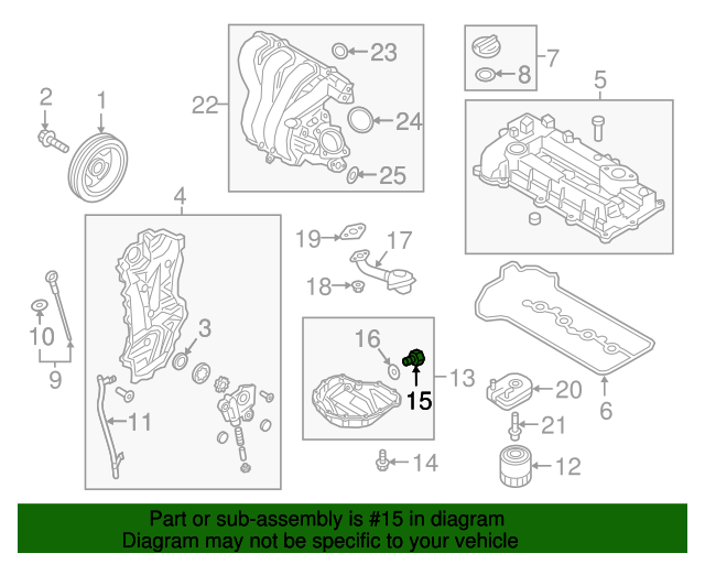 Kia 20002024 Kia Drain Plug 2151223001 KIA Parts Hub Kia parts near