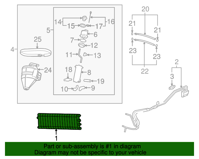 20062013 Chevrolet Corvette Auxiliary Engine Oil Cooler 15803358 GM