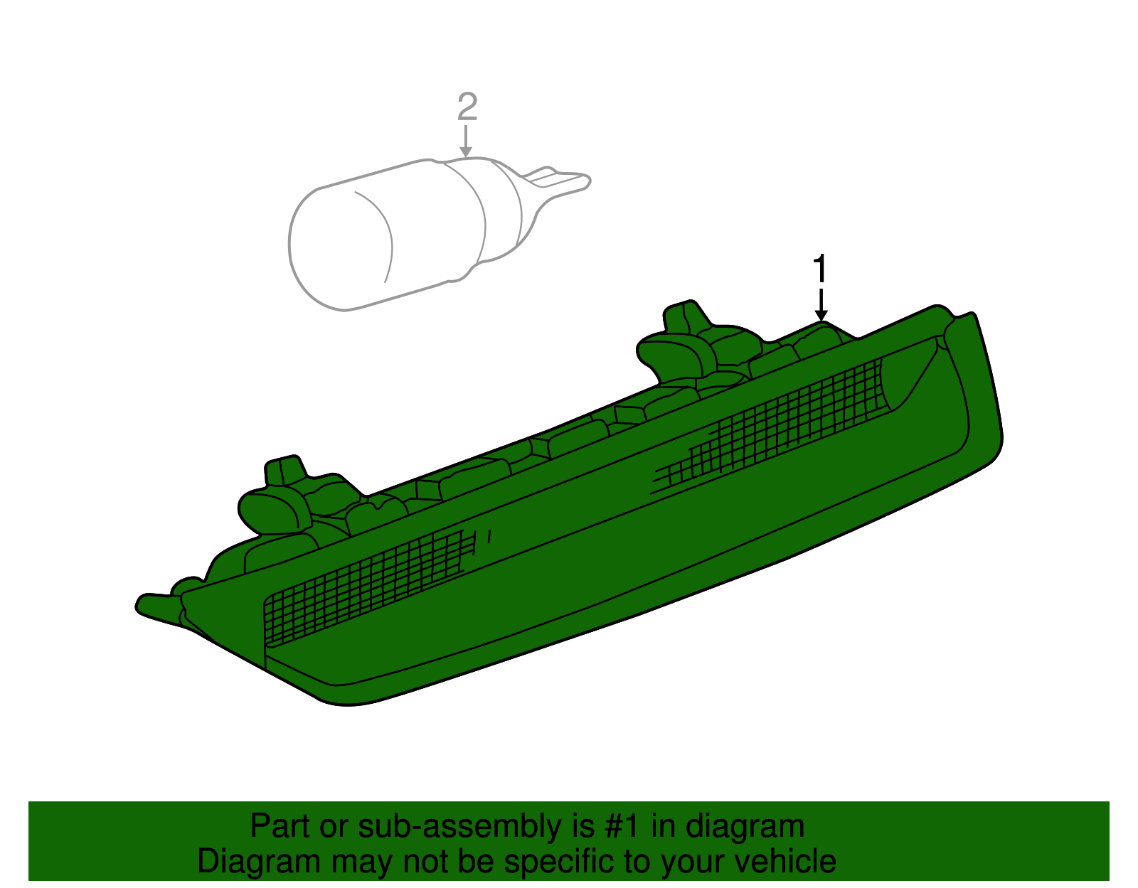 Lamp Assembly, High Mt Stop - GM (90584882)
