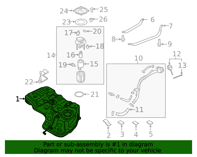 31150C6700 Fuel Tank 20182020 Kia Sorento Kia.Parts Store