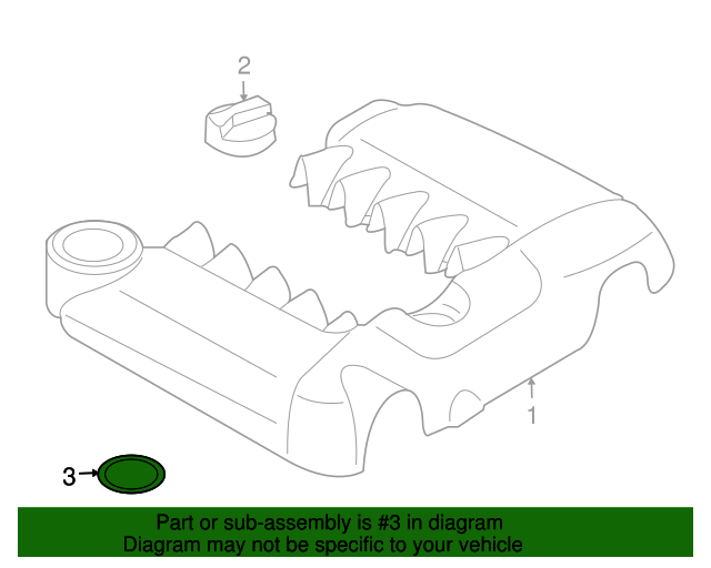 20042006 Porsche Cayenne Filler Cap Seal 95510428701 Sunset