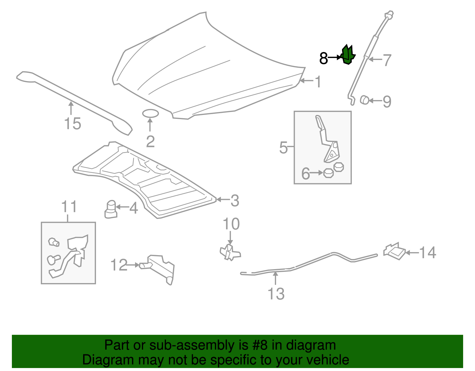 Support Rod Holder - Toyota (53452-0R010)