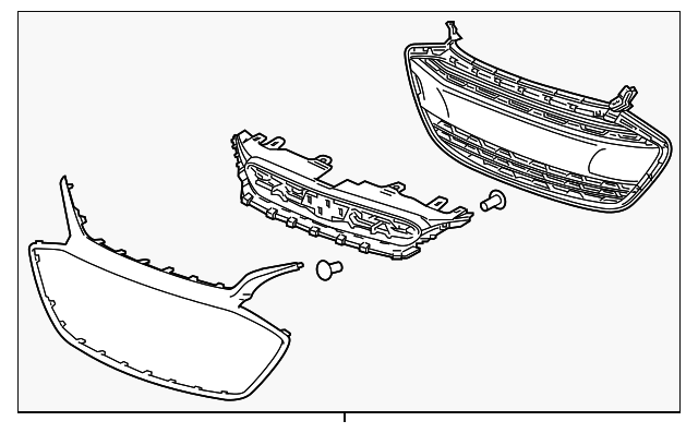 2016-2018 Chevrolet Spark Front Lower Grille; For Ls/Lt Models; Textured-Dark Gray; Made Of Pp Plastic Partslink GM1036190 2016-2018 Chevrolet Spark Front Lower Grille; For Ls/Lt Models; Textured-Dark Gray; Made Of Pp Plastic Partslink GM1036190