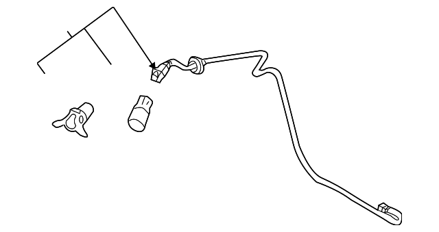 Rear License Plate Lamp Wiring Harness - GM (15246319)
