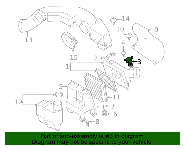 22680AA43A Mass Air Flow Sensor 20172023 Subaru Subaru Parts Guys