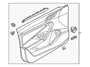 17B-867-012-AJ-RKX - Door Trim Panel - 2019-2021 Volkswagen Jetta | VW ...