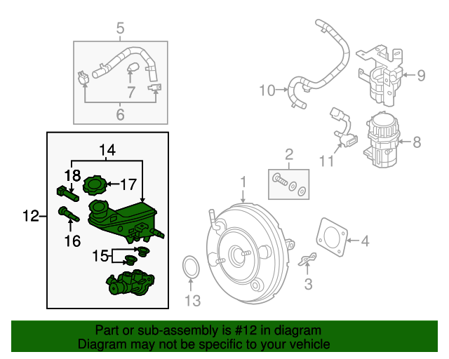 2019 Hyundai Elantra Master Cylinder 58510F2CD0 OEM Parts Online