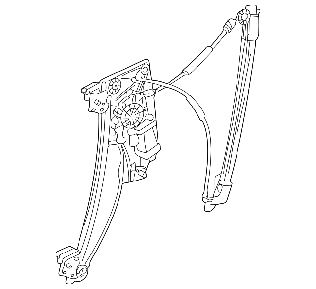 1995-2001 BMW Window Regulator 51-33-8-125-202 | BMW Auto Parts 