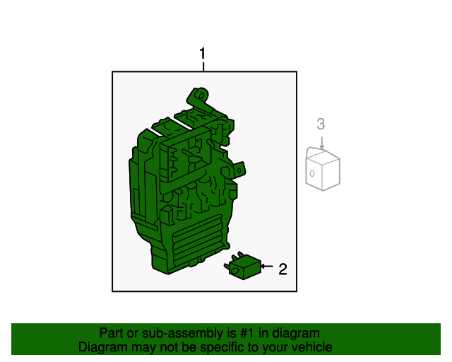 Genuine OEM Acura Box Assembly, Fuse Part 38200STXA03 Acura Parts For Less
