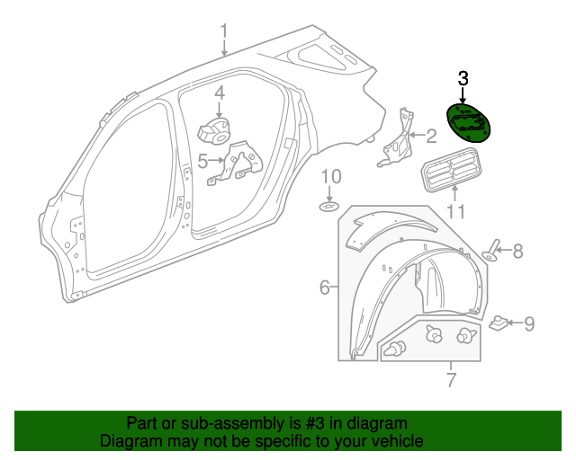 20102017 Chevrolet Equinox OEM NEW 1017 GM Equinox Fuel Door Gas Cap