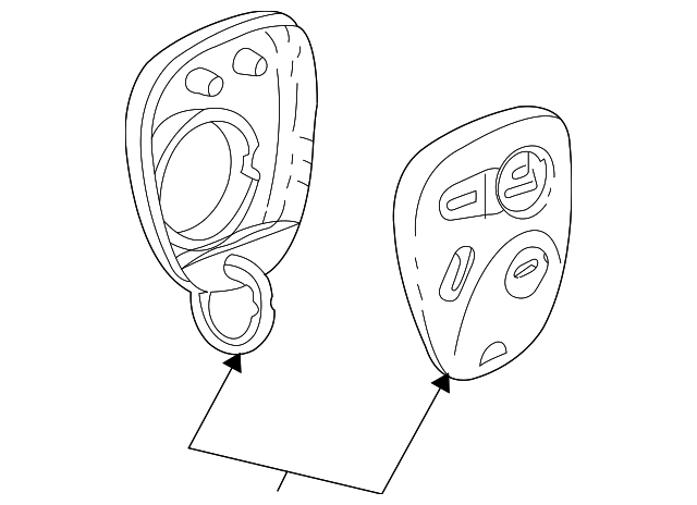 4 Button Keyless Entry Remote Key Fob - GM (25678792)