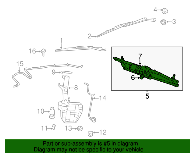 Motor & Linkage 7B0-955-023-D