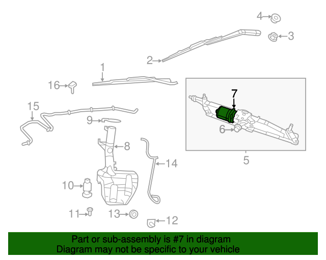 Wiper Motor 7B0-955-119-A