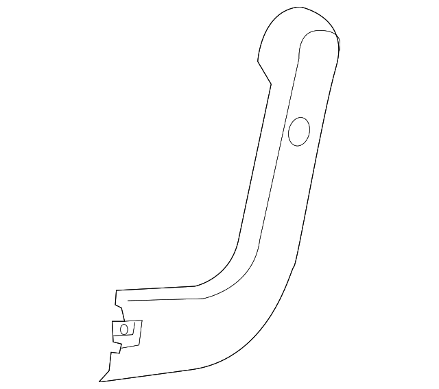 Jet Black Rear Driver Side Seat Inner Hinge Finish Cover - GM (84079524)