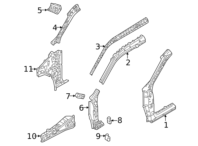 2022-2024 Mitsubishi Apron Reinforced 5230J616 | Mitsubishi Parts 