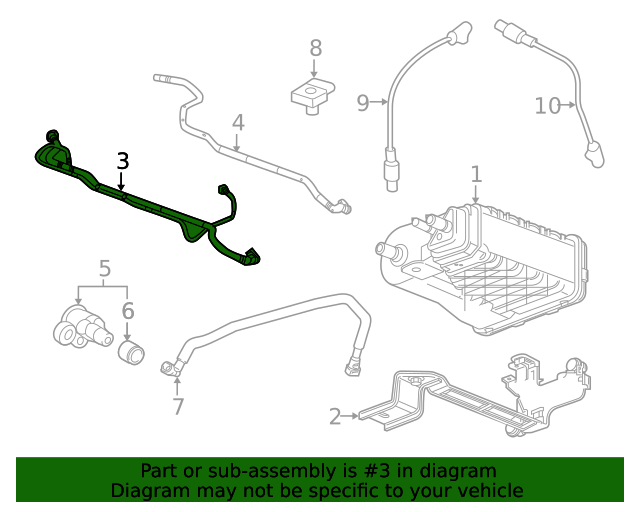 Evaporative Emission Hose 84886561