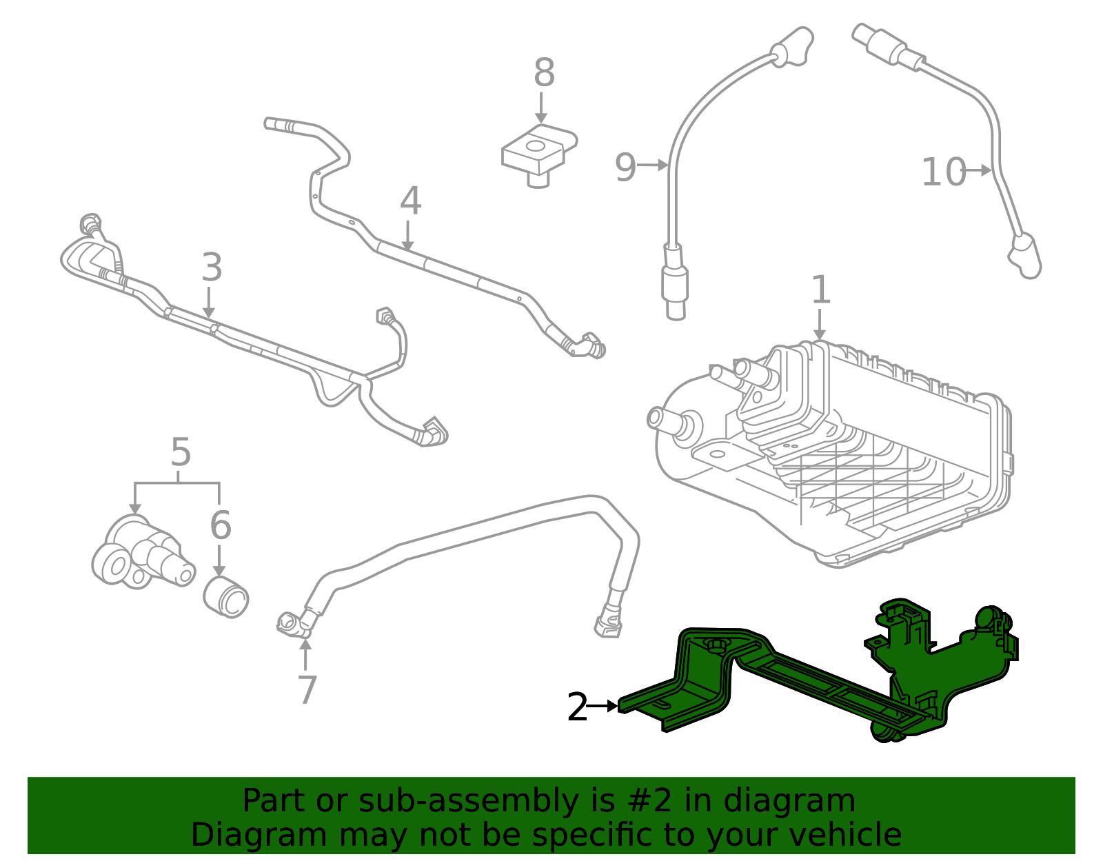 Vapor Canister Bracket - GM (84378987)