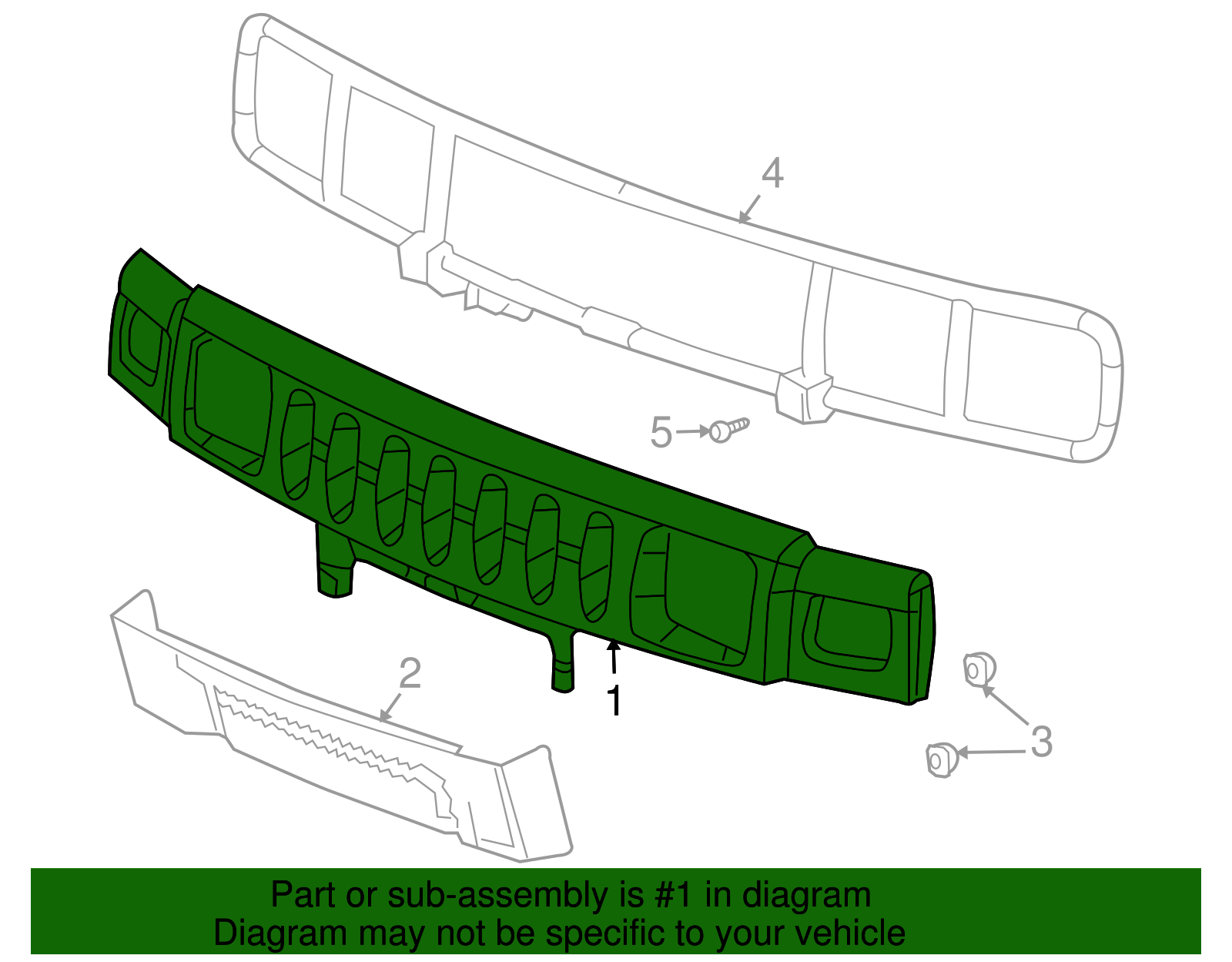 Grille, Rad Upper - GM (12335891)