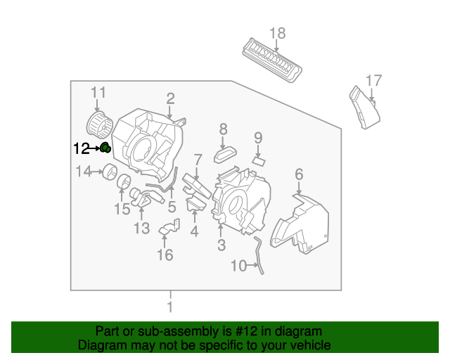 20062014 Subaru HVAC Blower Motor Resistor 73532XA00A Subaru Parts Store