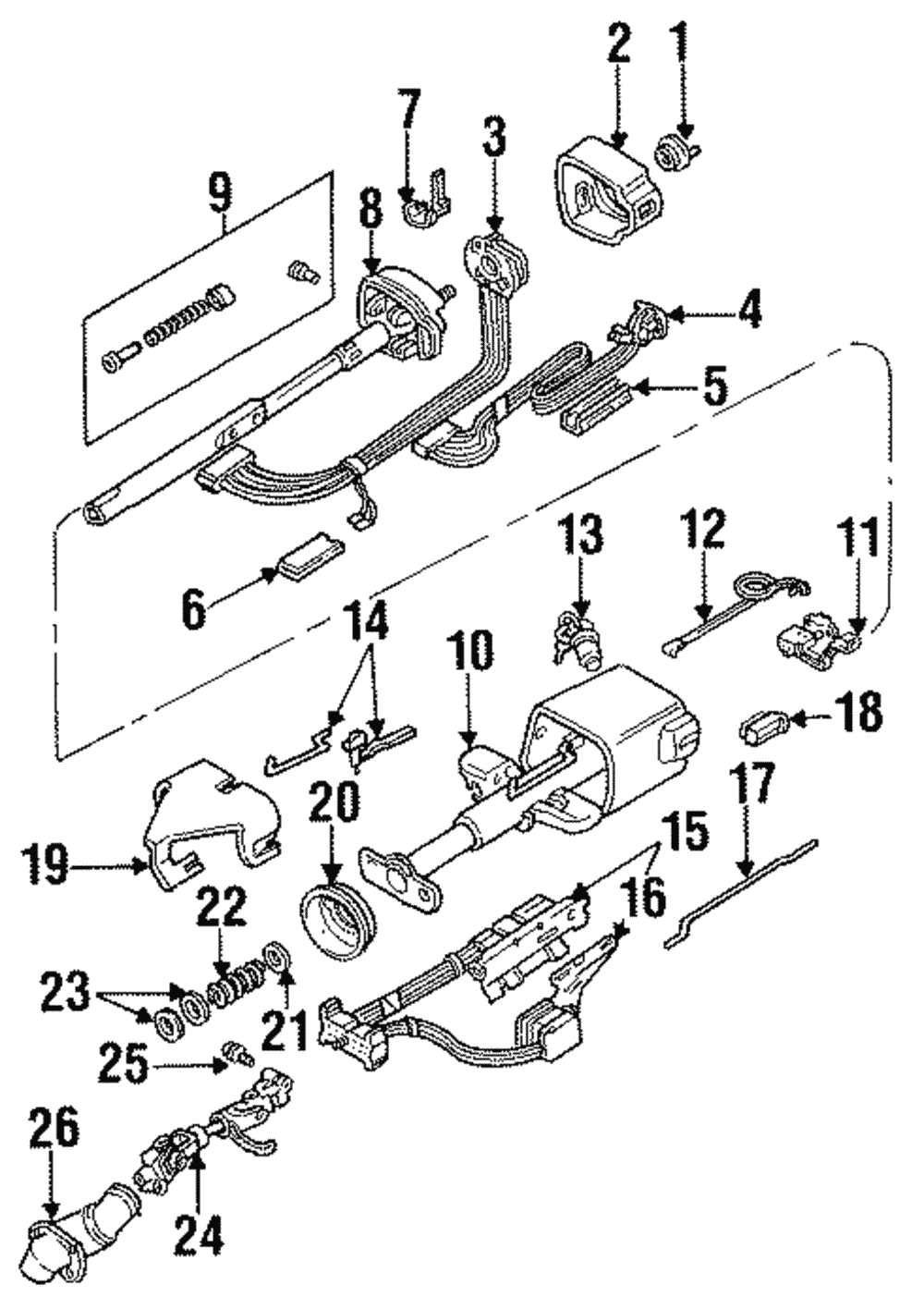 Turn Signal & Hazard Switch - GM (1995903)