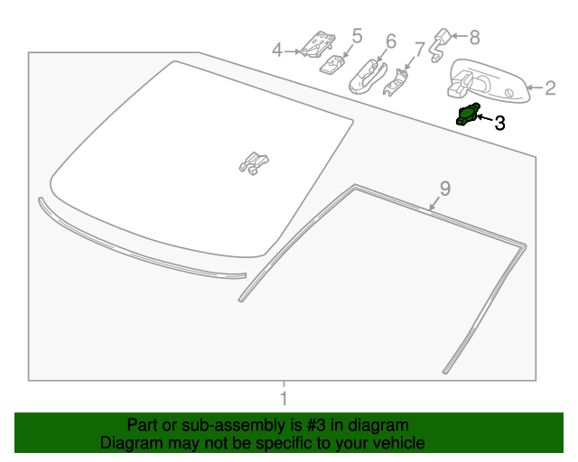 13531872 Inside Air Moisture and Windshield Temperature Sensor 2020