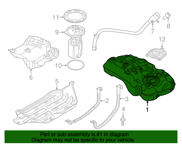 20172022 Jeep Compass Fuel Tank 68368223AD XportAuto