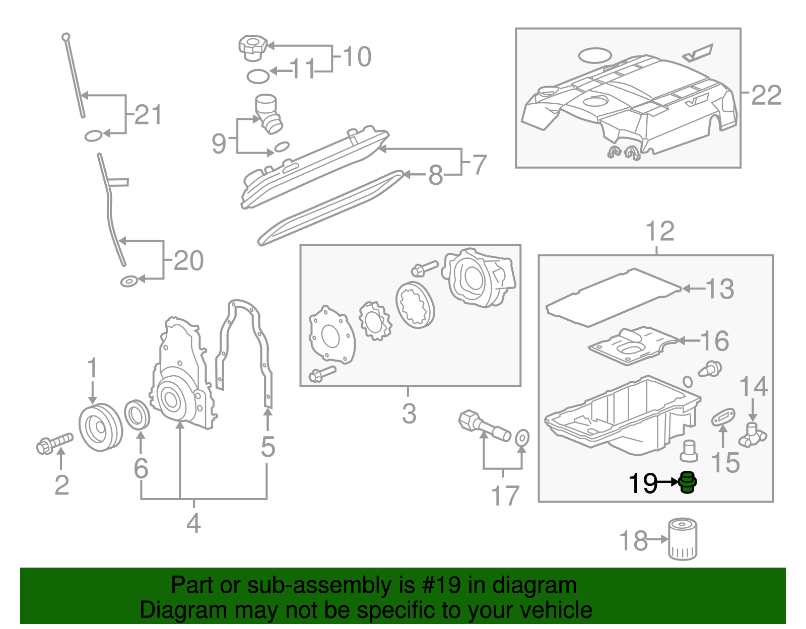 Engine Oil Filter Fitting - GM (12552357)