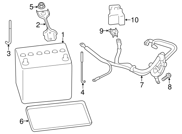 SU003-02352 - Battery Cable - 2013-2020 Toyota | Sparks Parts