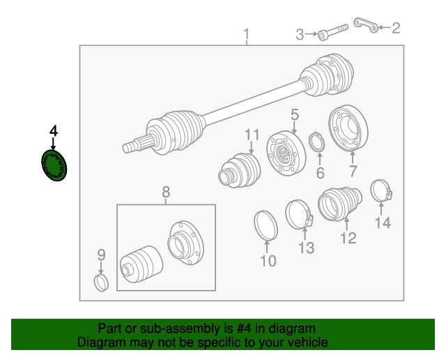 20122021 Porsche 911 Cv Axle Shaft Retaining Ring 9P1407483 Sunset