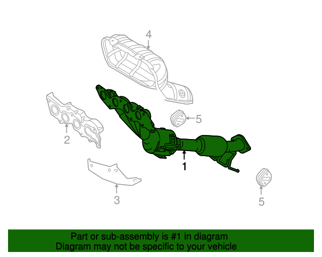 20062010 Mazda Exhaust Manifold L3B42050XE