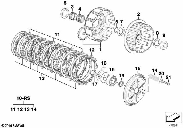 21217652958 - Clutch Disc - D=3.5mm 1999-2004 BMW-Motorrad | BMW  