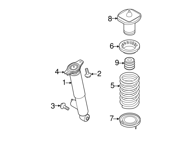 Volvo OEM Shock Absorber Part# 31340698 | OEM Vehicle Parts