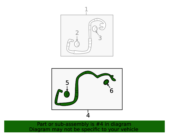 25880046 Hose New OEM Part From GM Parts Direct GM Parts Store