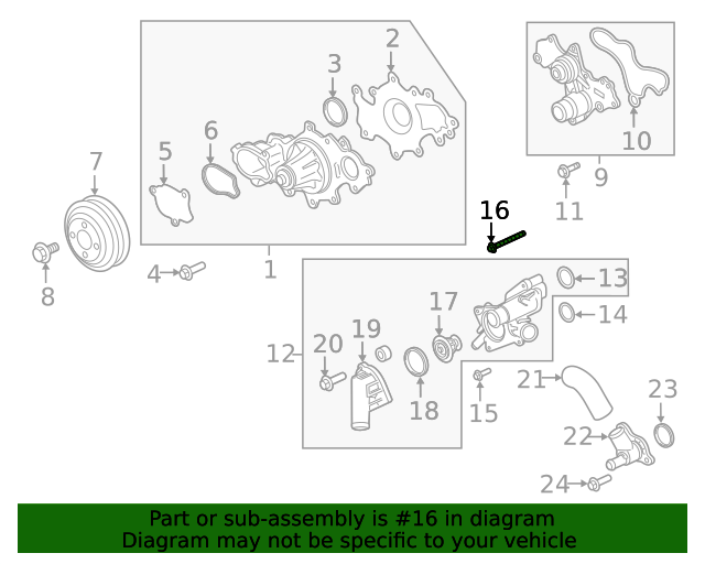 20102024 Ford Thermostat Housing Bolt W713197S437 Blue Springs Ford