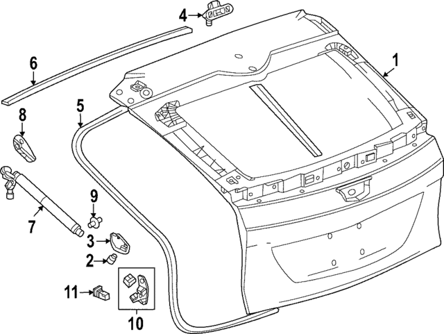 2023-2024 Cadillac LYRIQ F Gate 87857432 | GM Parts Center