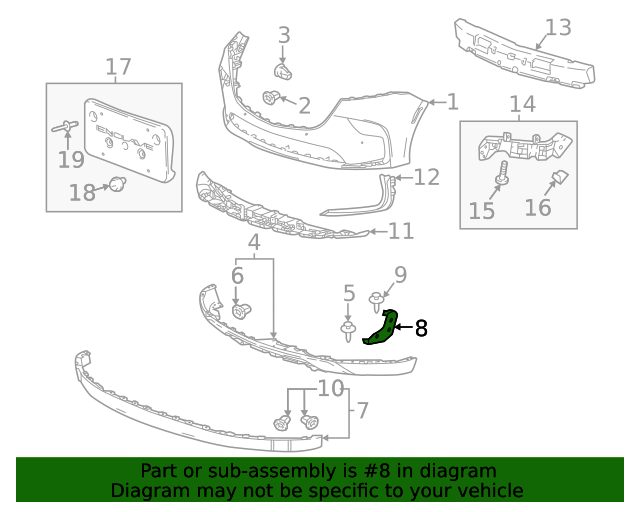 2022-2024 Buick Enclave Bracket 85558117 | QuirkParts