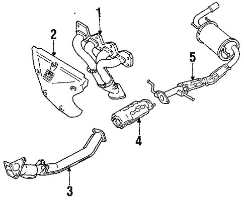 Exhaust Components for 1996 Mazda Miata | Werner Mazda Parts