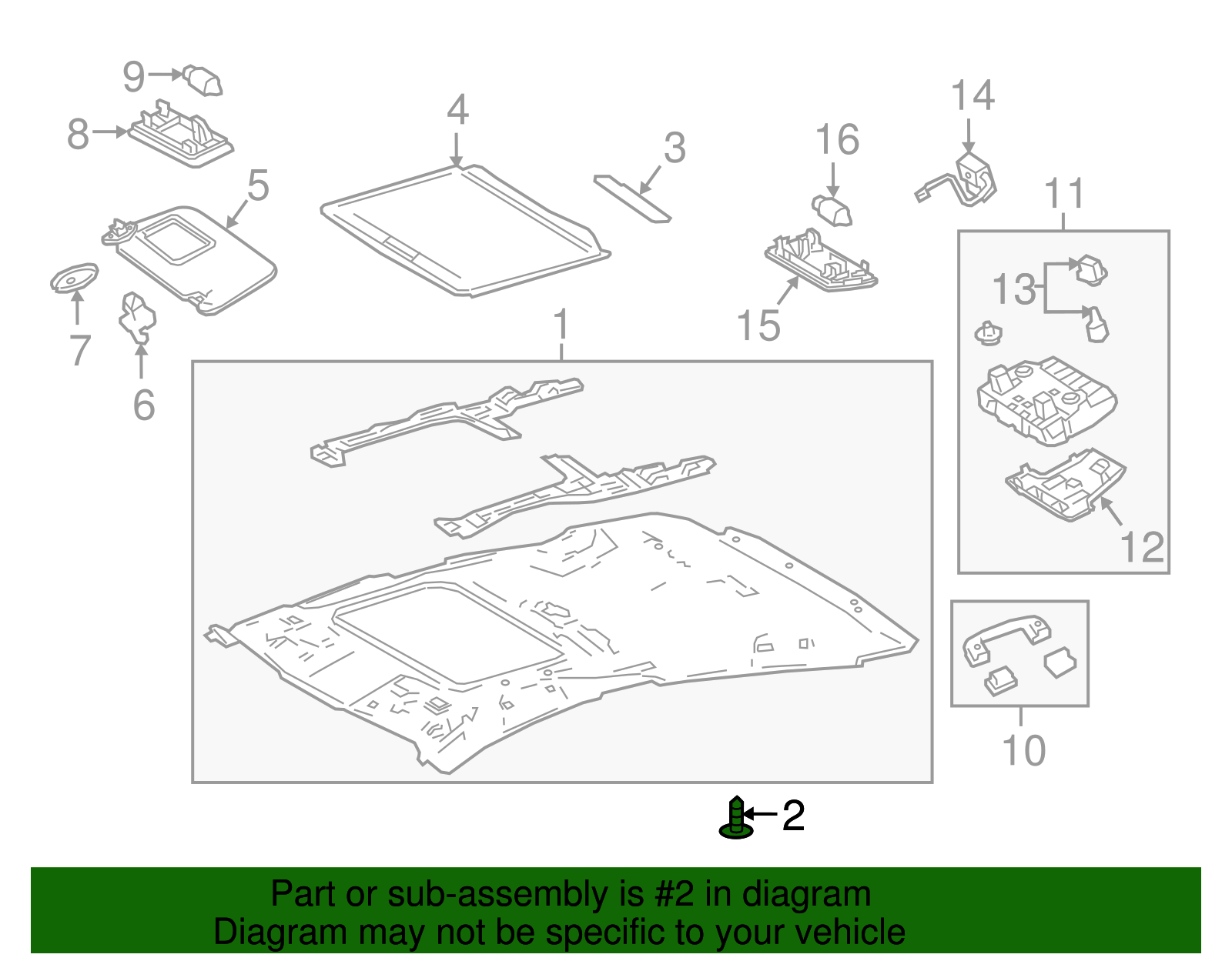 Headliner Clip - Toyota (90467-05168-E0)