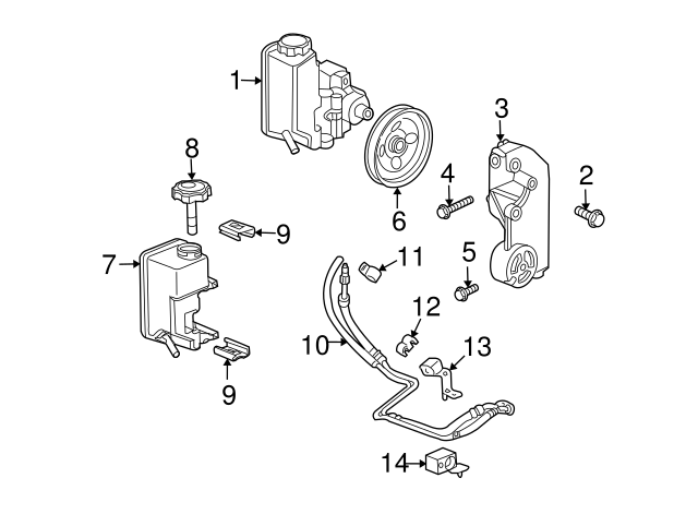 Power Steering Gear Inlet and Outlet Hose 19434076 | OEM Parts Online