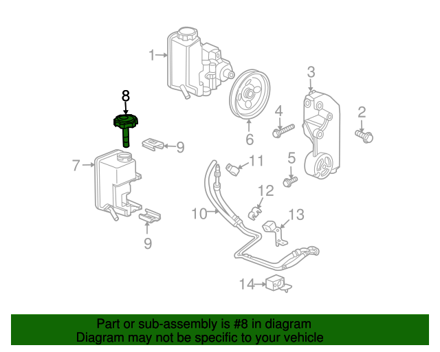 20062010 Hummer Power Steering Fluid Reservoir Cap 15132766 Auto