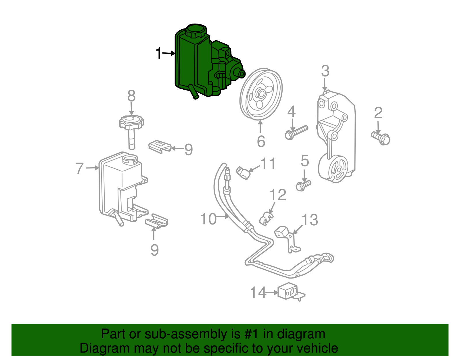 Pump Assembly-P/S - GM (25932019)