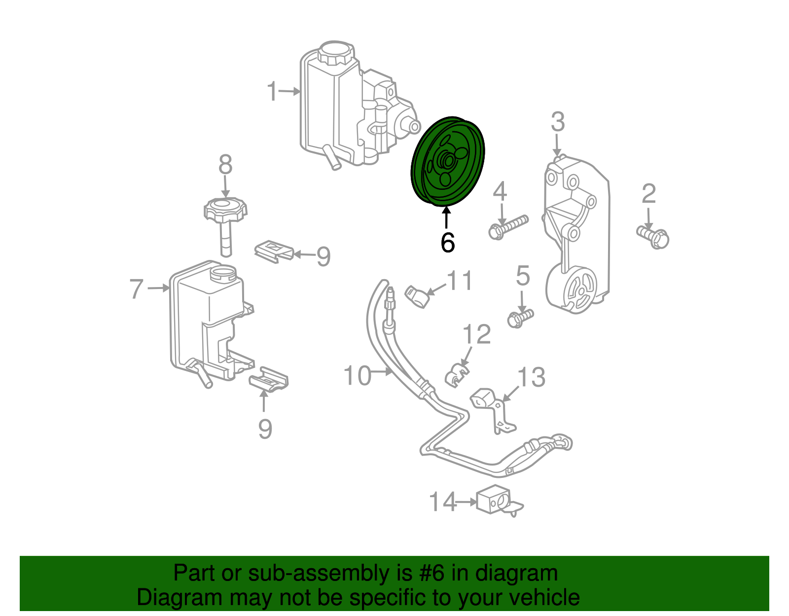 Pulley-P/S Pump - GM (12637698)