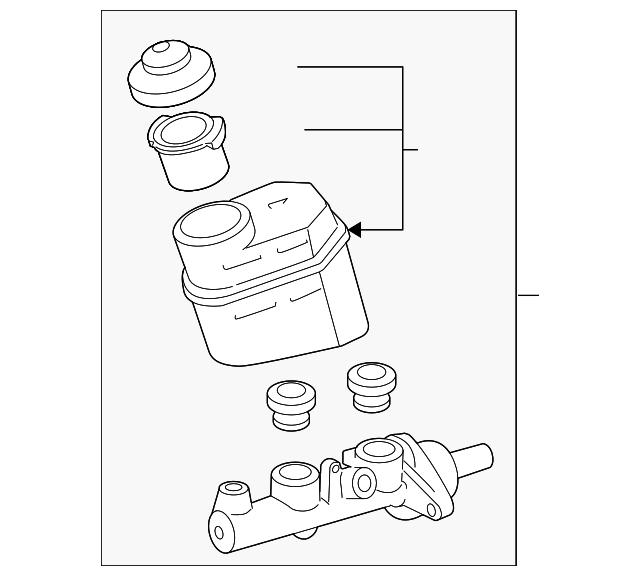20052007 Toyota Avalon Master Cylinder 4702807010 Toyota Parts Center