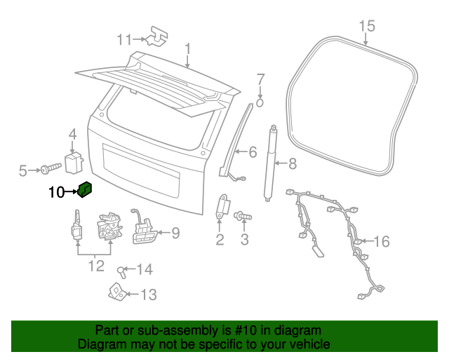 Jeep CHRYSLER OEM Grand Cherokee Rear Window Glass-Window Switch 68083081AA