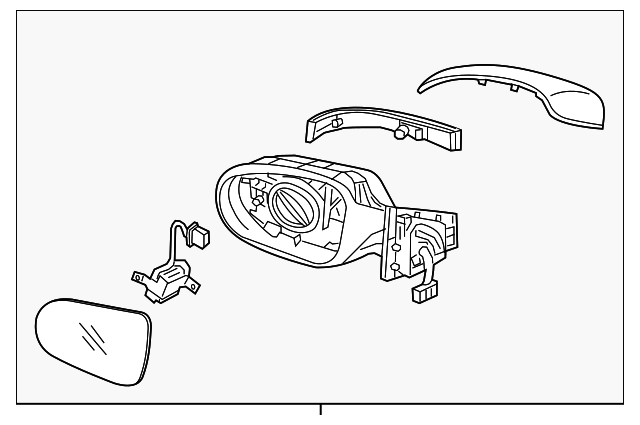 OEM 2020 Kia Sorento Imperial Blue Driver Side LH Mirror 87610-C6080MPB