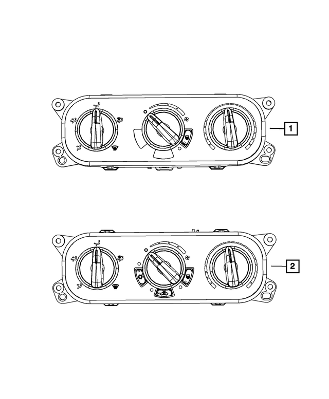 20072010 Jeep Wrangler Heater Control 55111843AD My Mopar Parts