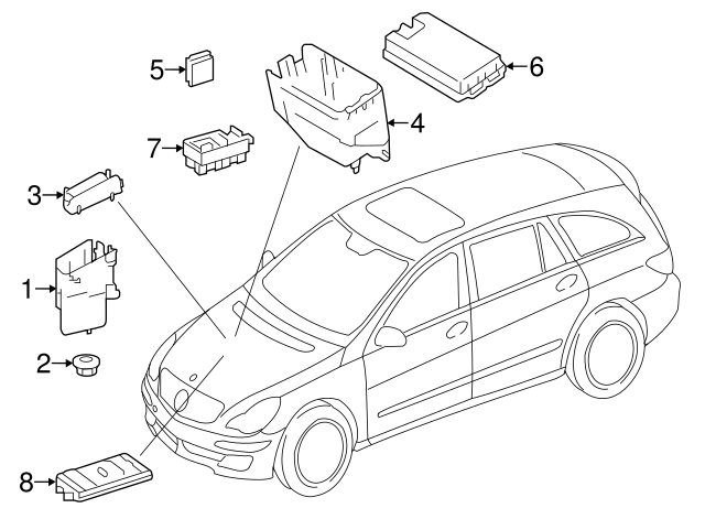 Genuine Mercedes-Benz Relay 164-982-01-23