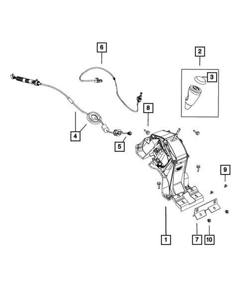 Gearshift Controls and Related Parts for 2012 Jeep Patriot #1