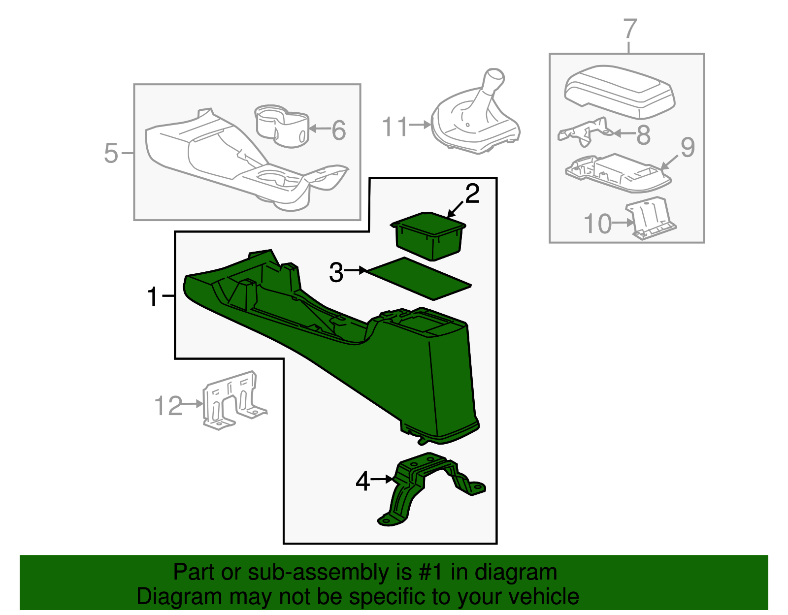 Console-F/Floor *Left Cashmere - GM (25814235)
