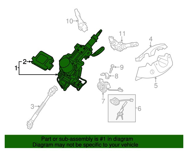 563103W960 Steering Column 20142016 Kia Sportage Kia.Parts Store